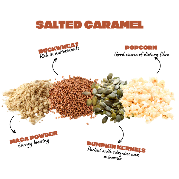Wholegrain Popcorn Bars | Salted Caramel