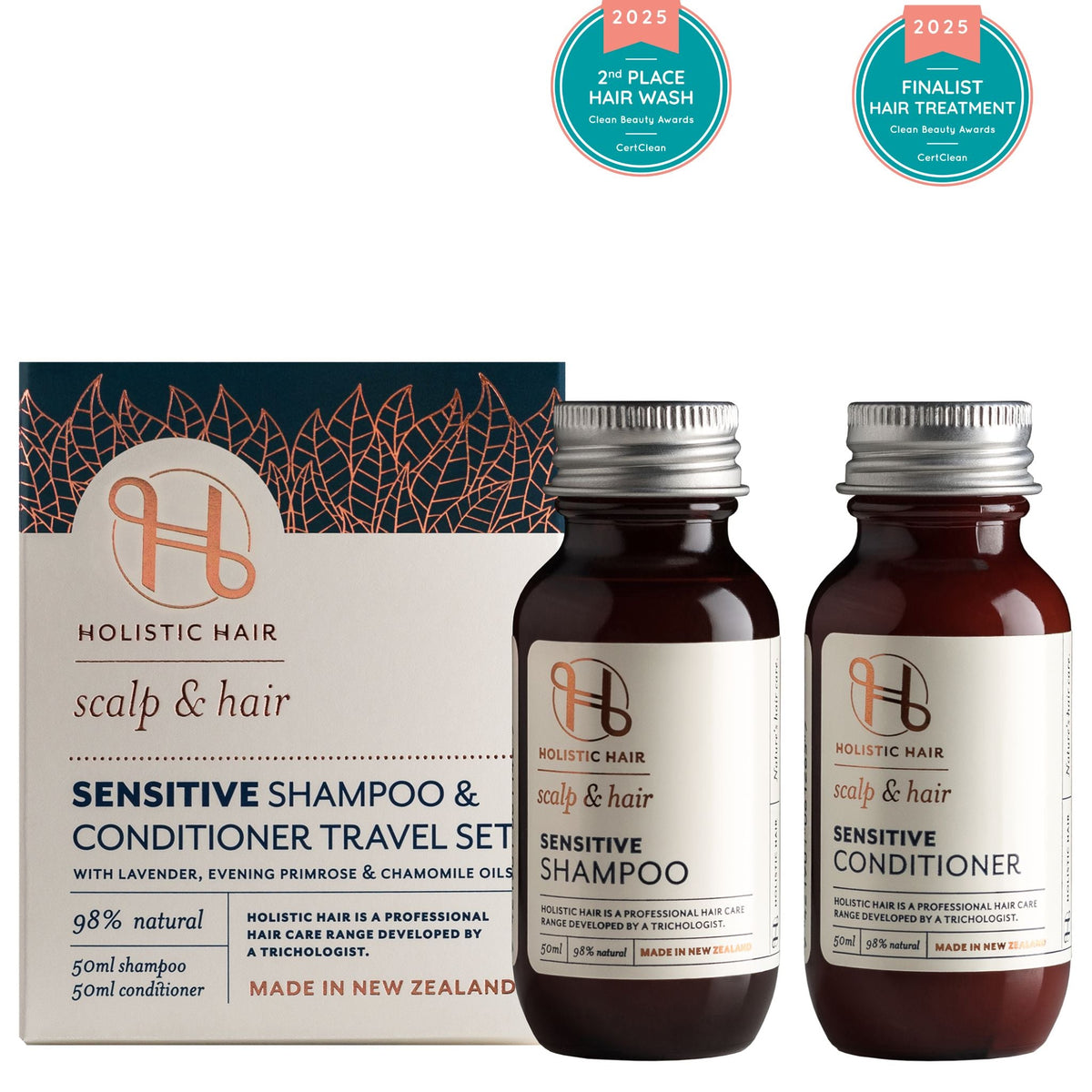 Sensitive Shampoo and Conditioner 50ml Travel Set