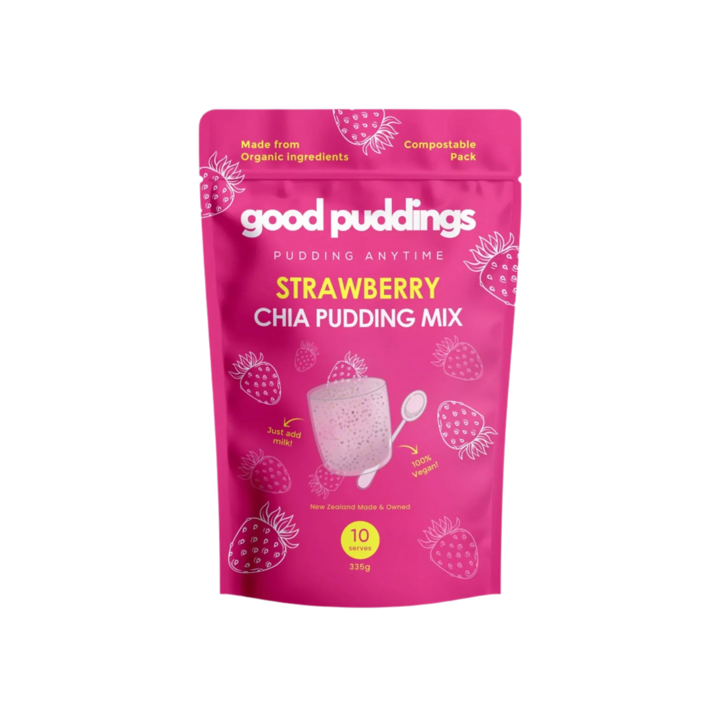 DIY Chia Pudding Mix | Strawberry
