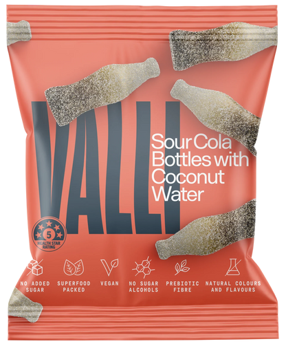 Gummies | Sour Cola Bottles with Coconut Water