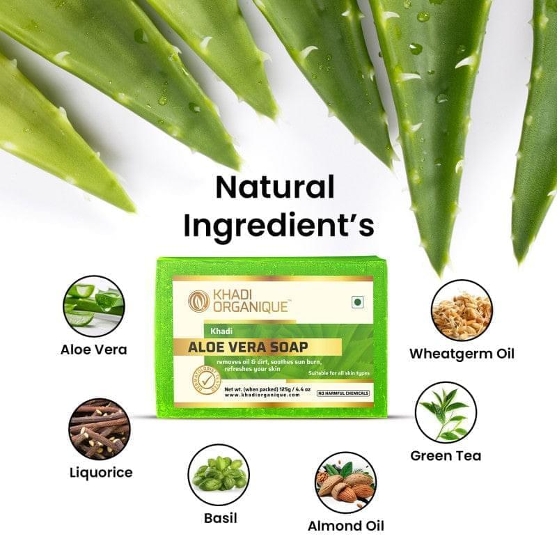 Khadi Organique Aloe Vera Soap