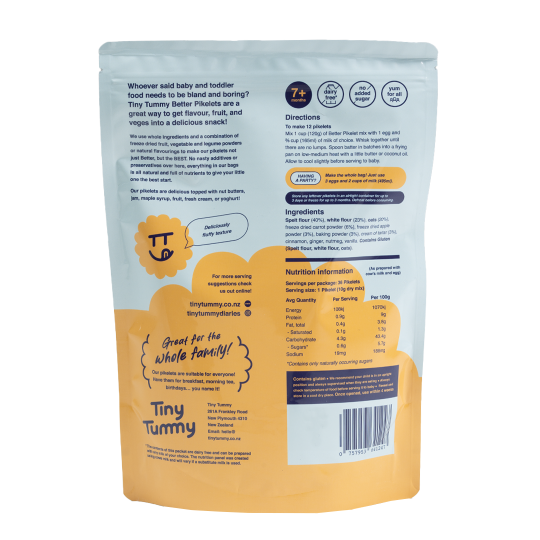 DIY Pikelets Mix | Carrot Cake