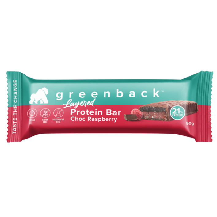 Layered Protein Bar | Choc Raspberry