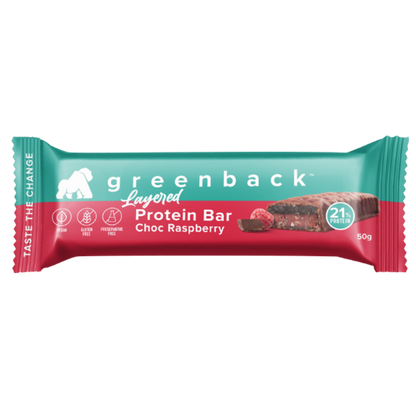 Layered Protein Bar | Choc Raspberry