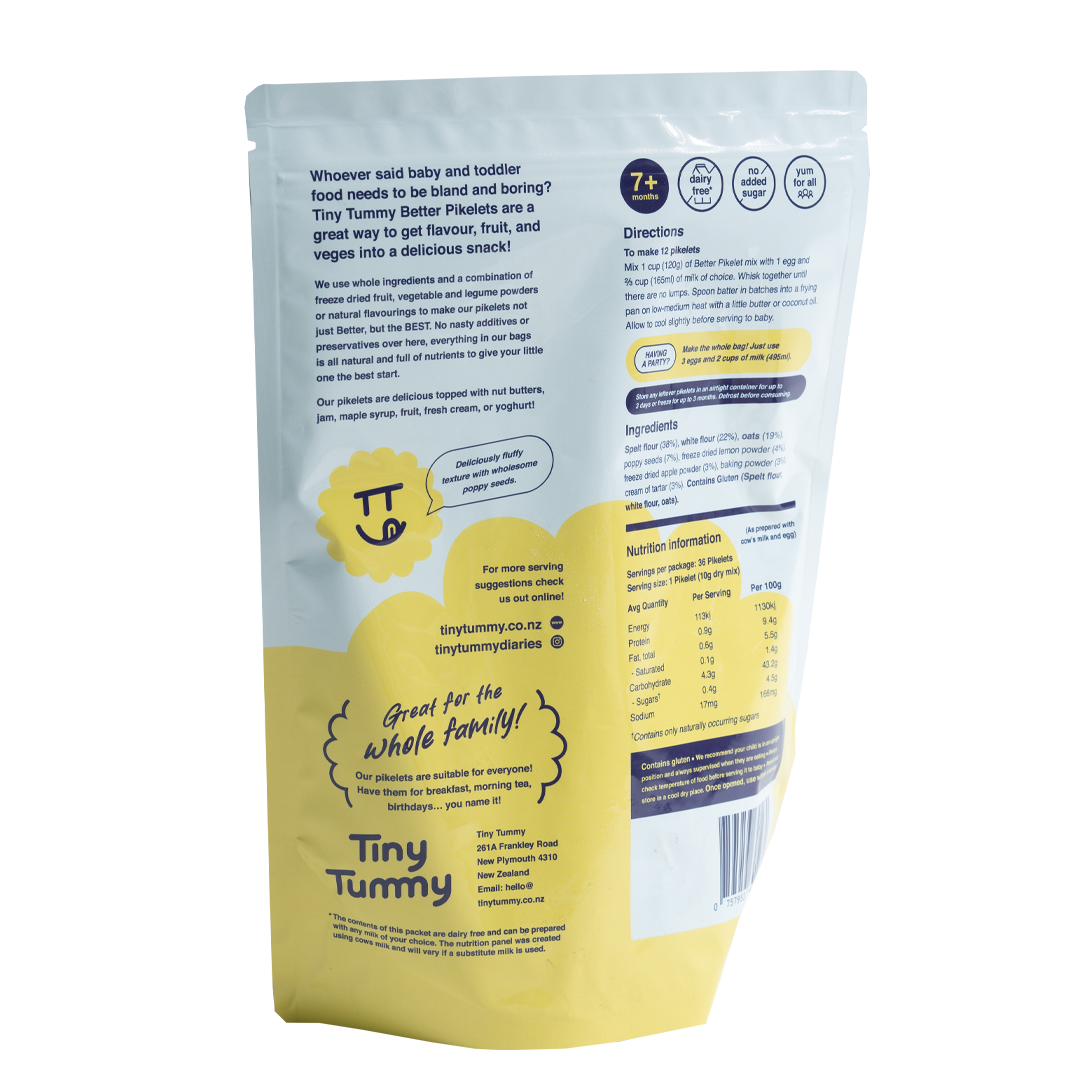 DIY Pikelets Mix | Lemon + Poppyseed