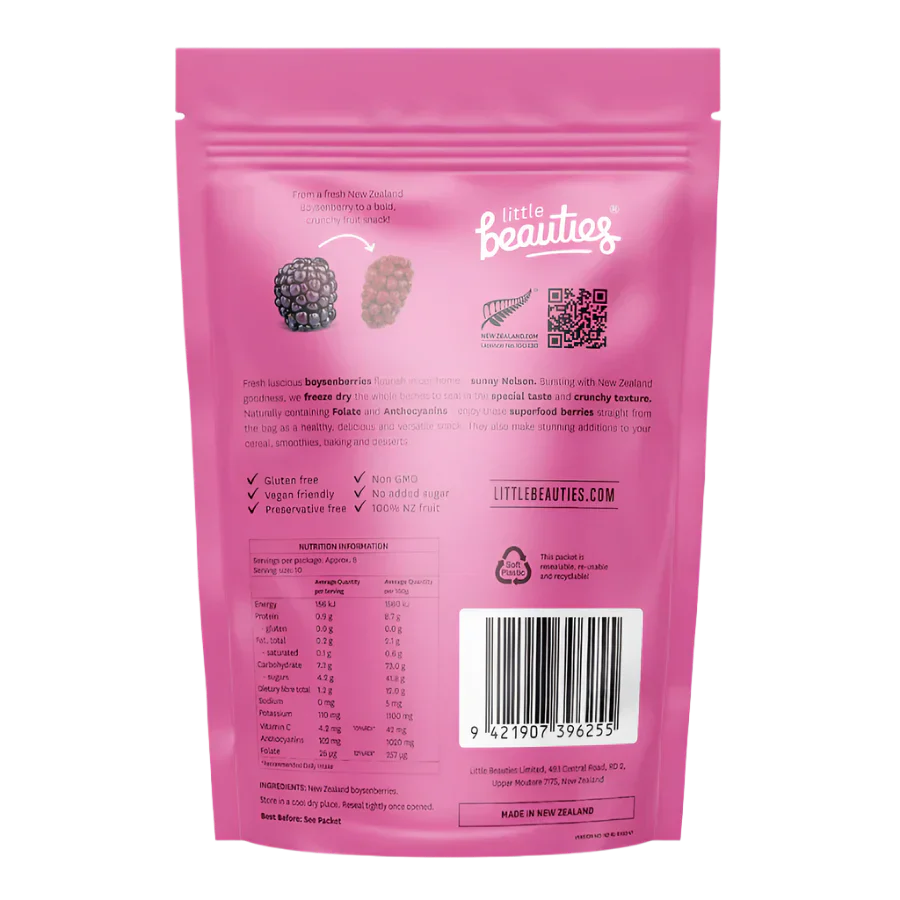 Freeze-Dried Fruit | Crunchy Whole Boysenberries